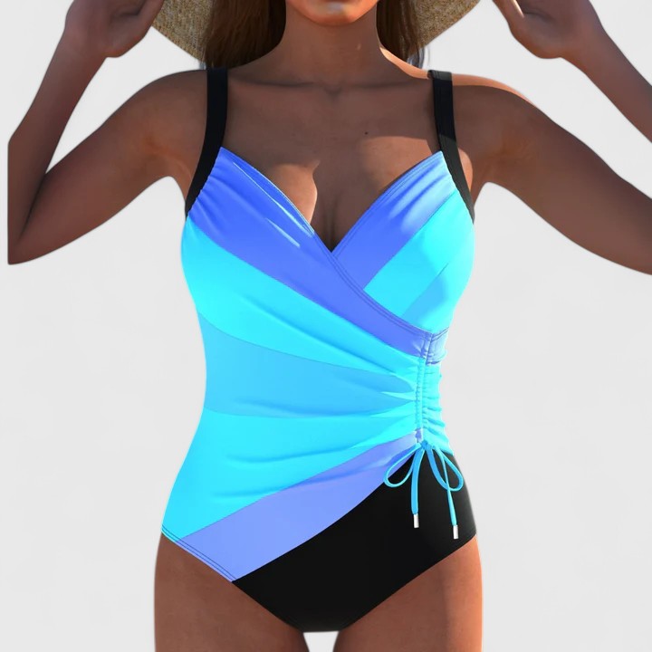 Alice - Modern Printed One-Piece Beach Swimsuit