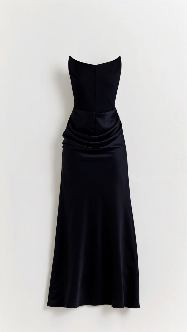 Ana | Women Wedding Guest Strapless Maxi Dress