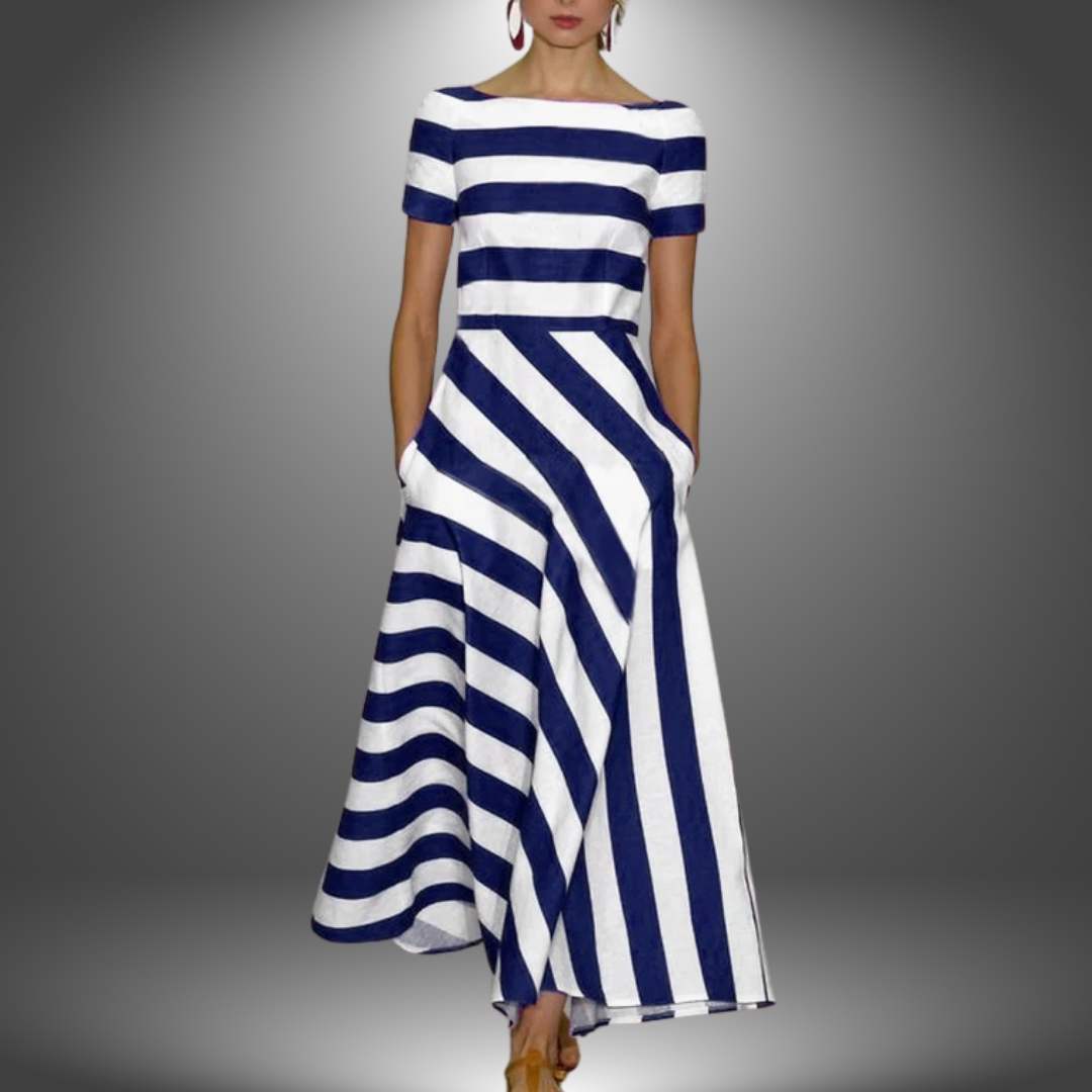 Marcia - Chic Striped Maxi Dress