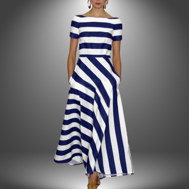 Marcia - Chic Striped Maxi Dress