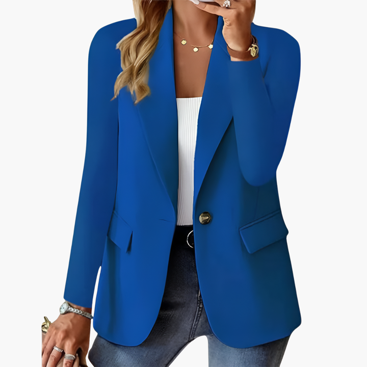 Shana - Women’s Blazer with Notched Lapel and Button Front