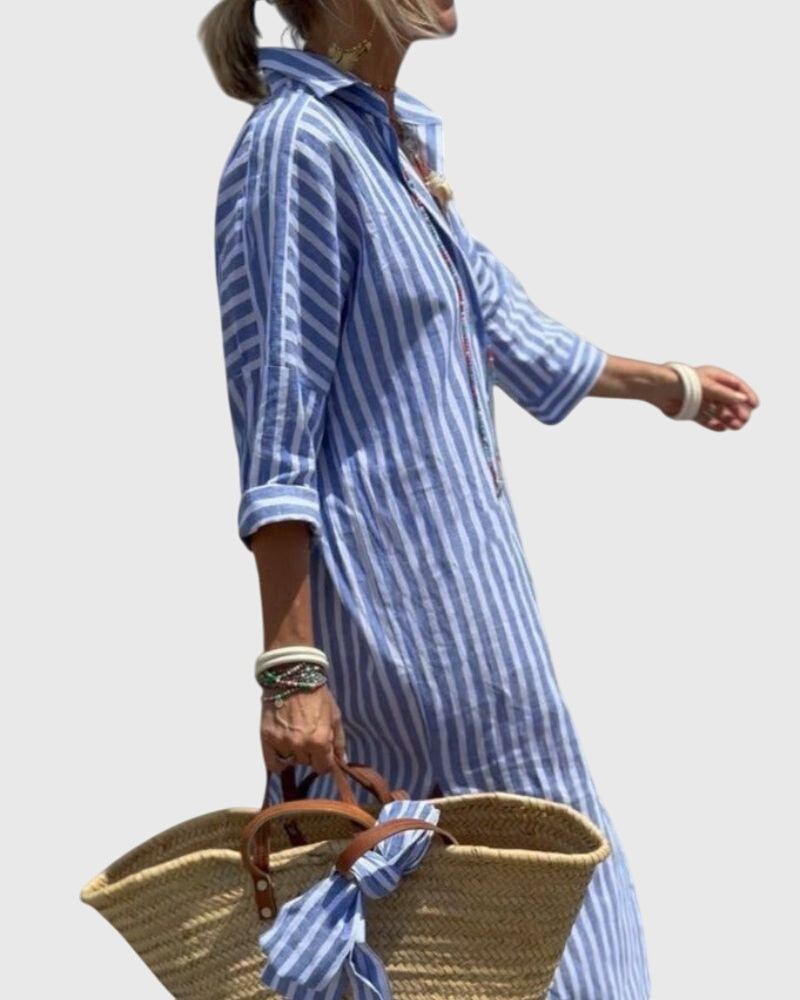 Ellen - Classic Striped Summer Dress