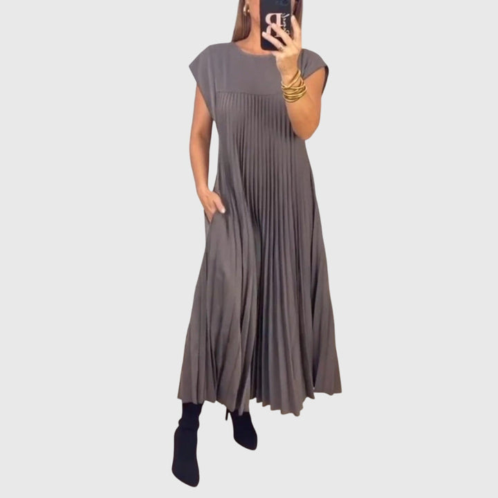 Mariana - Elegant Plated Sleeveless Women Dress