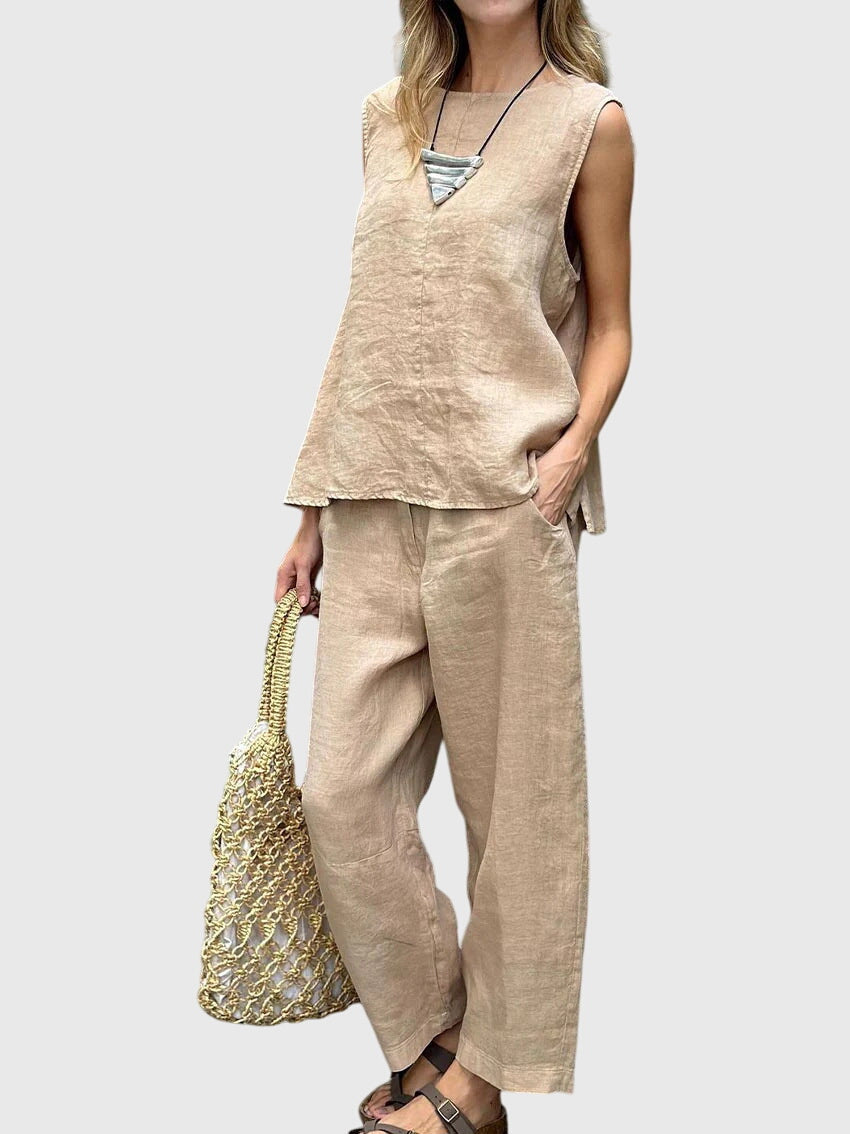 Sabrina - Elegant Blouse &amp; Pants Set