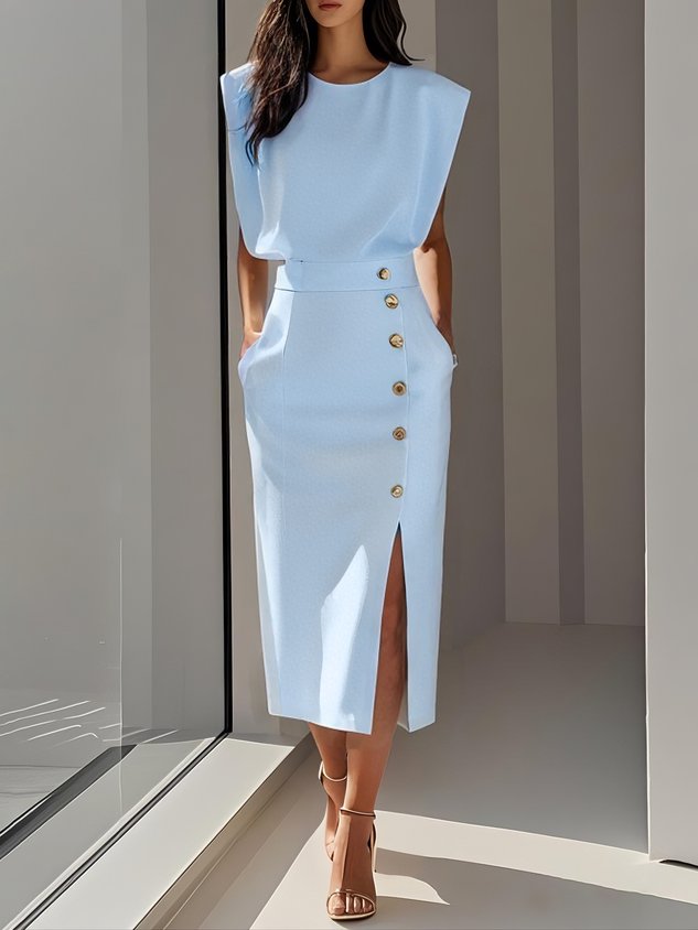 Aspen - Effortless Women Formal Midi Dress