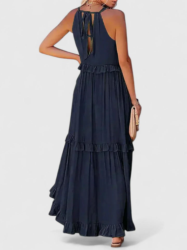 Shannon - Elegant Ruffle Flowy Dress For Women
