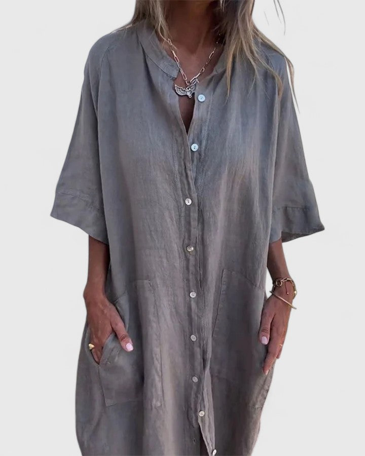 Kristine - Light Elegant Collared Dress