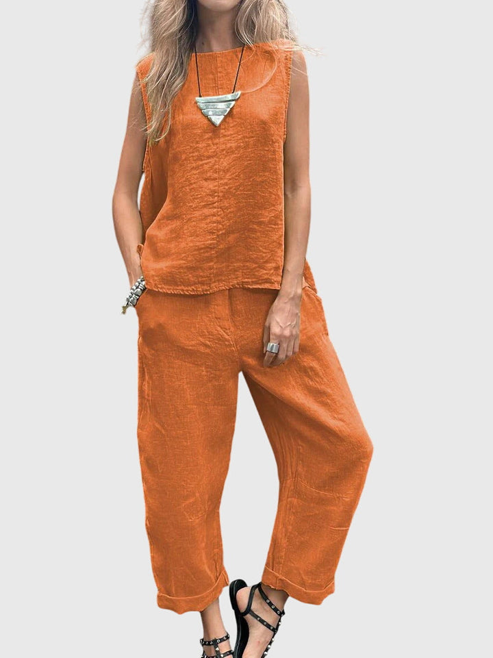 Sabrina - Elegant Blouse &amp; Pants Set