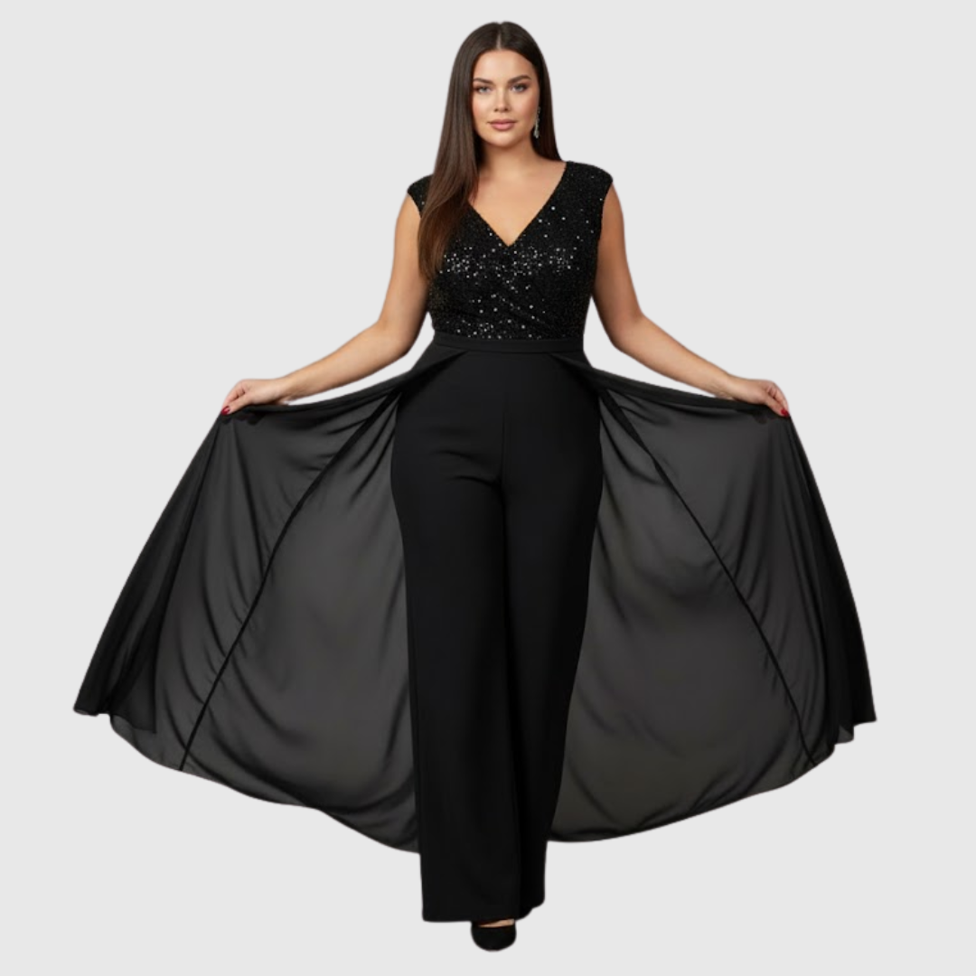 Zoraida - Stylish Sleeveless Formal Jumpsuit Dress