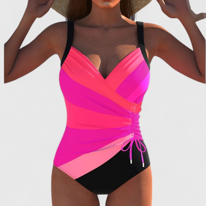 Alice - Modern Printed One-Piece Beach Swimsuit