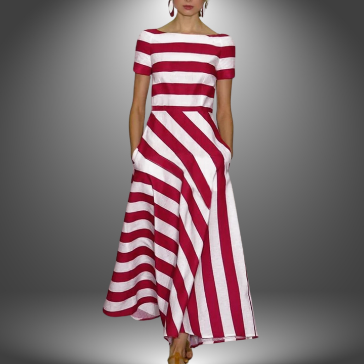 Marcia - Chic Striped Maxi Dress