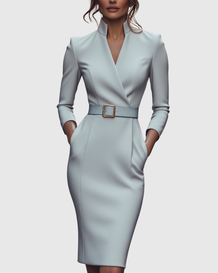 Claribel - Elegant Refined Midi Dress