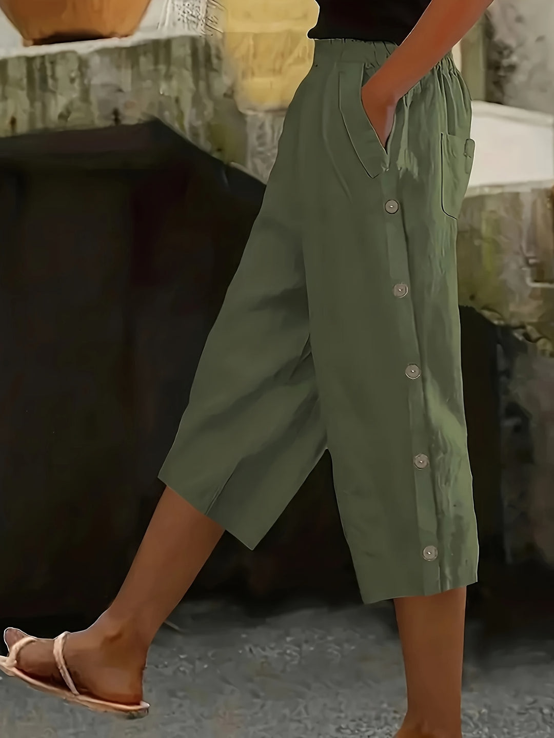 Luna - Casual Three-Quarter Summer Pants