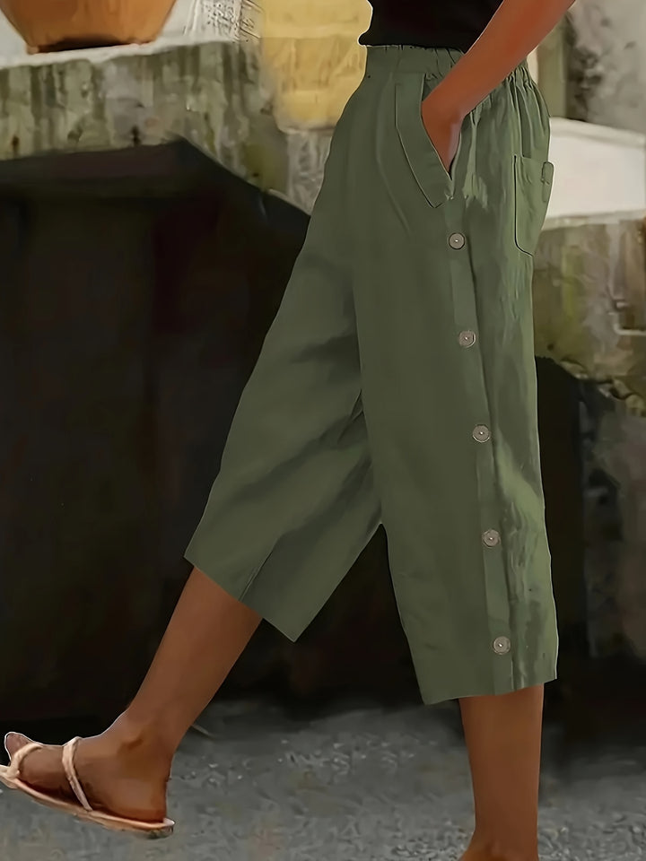 Luna - Casual Three-Quarter Summer Pants