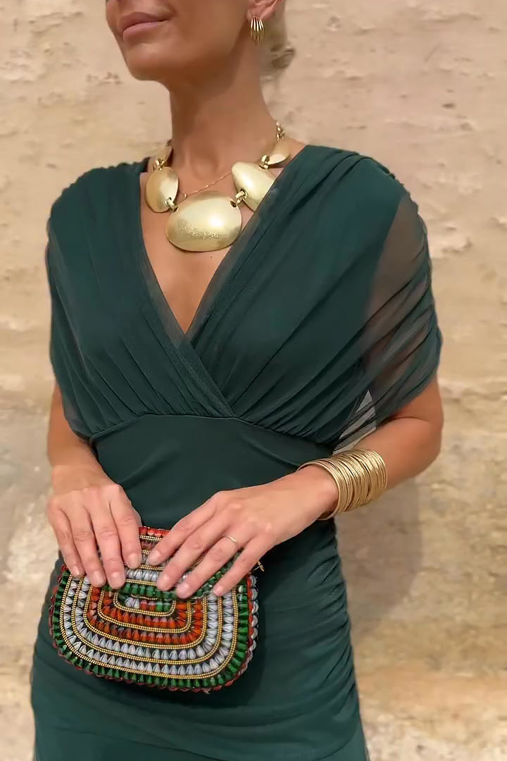 Alison - Green Elegant Formal Maxi Dress
