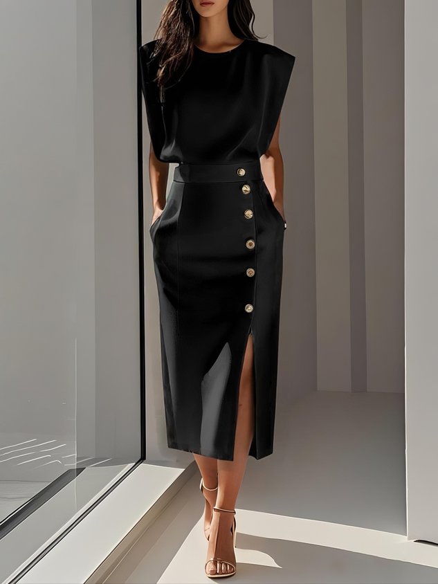 Aspen - Effortless Women Formal Midi Dress