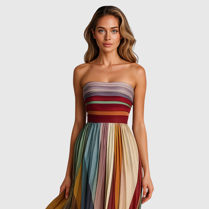 Isola - Chic Strapless Maxi Dress