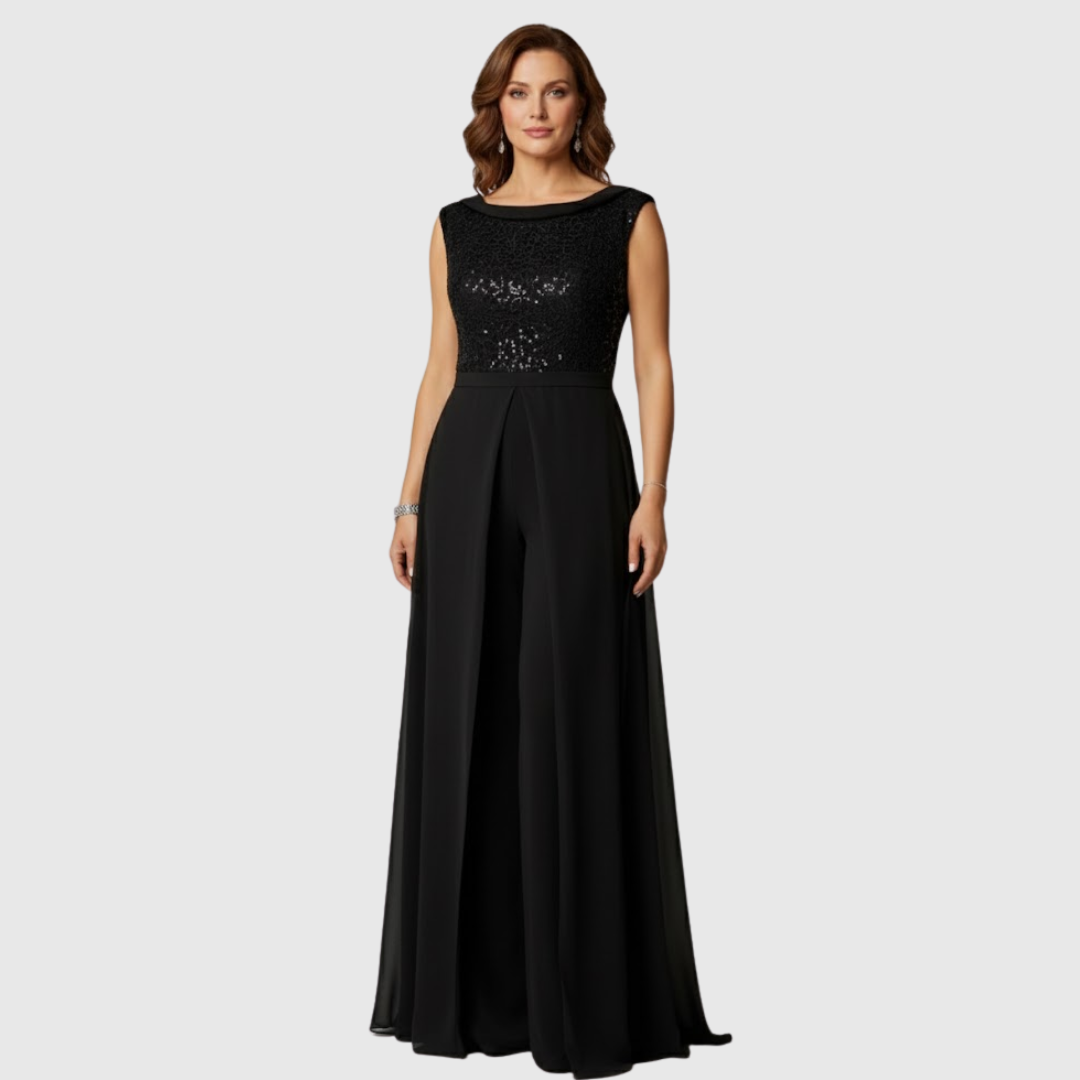 Zoraida - Stylish Sleeveless Formal Jumpsuit Dress