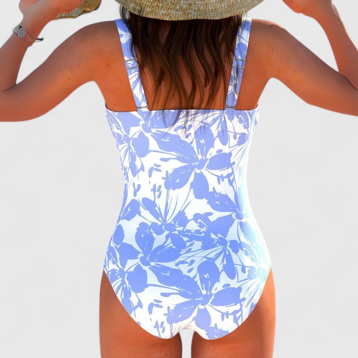 Alice - Modern Printed One-Piece Beach Swimsuit