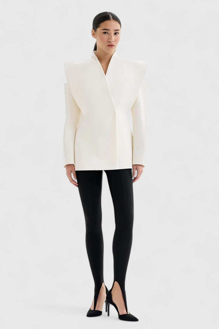 Valeria - Elegant White Blazer