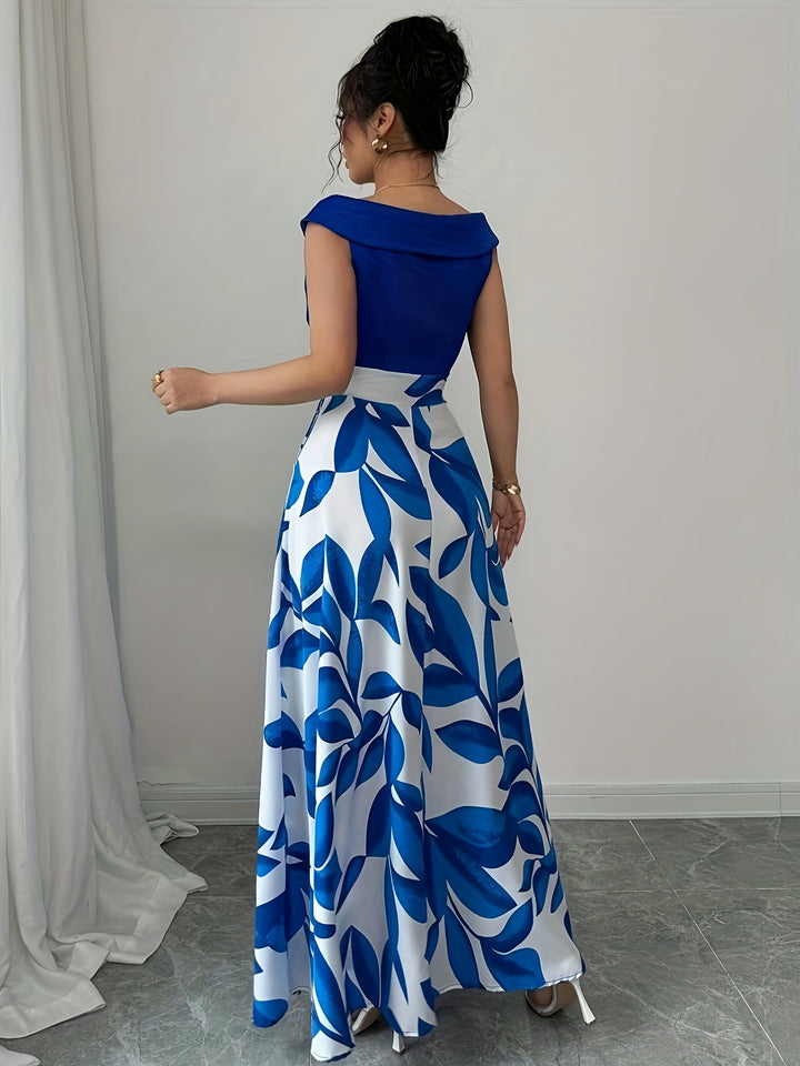 Elle - Elegant Floral Maxi Sundress