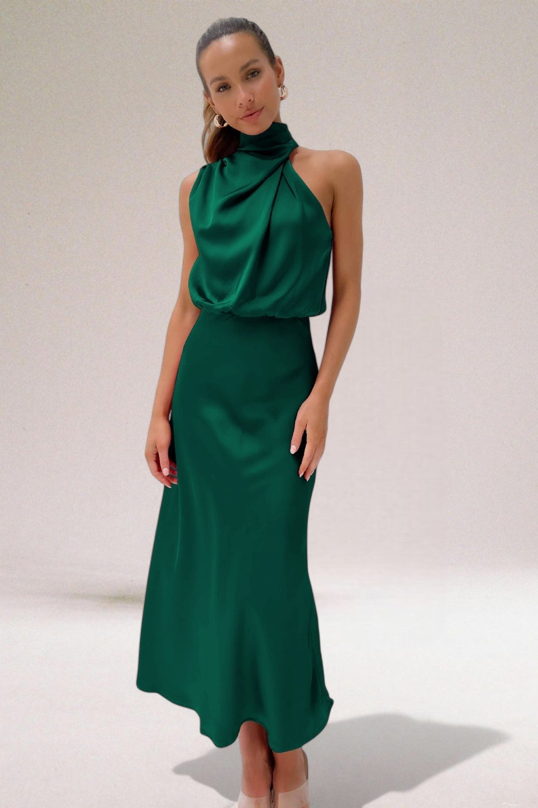 Giselle - Elegant Halter Neck Dress
