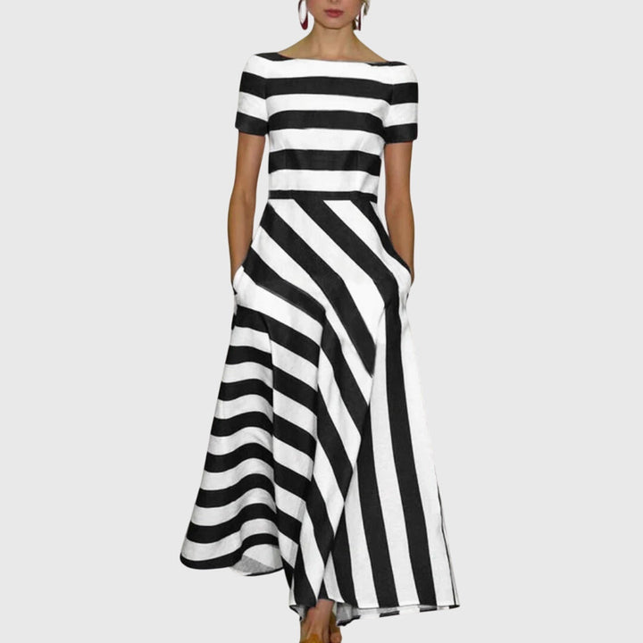 Carly - Striped Summer Maxi Dress