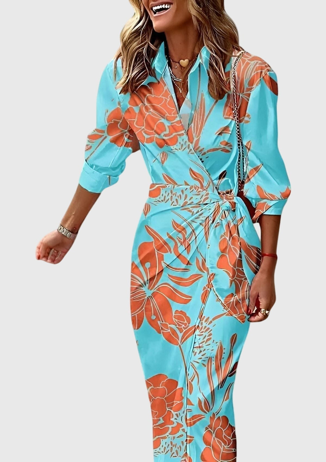 Everly - Elegant Wrap Summer Maxi Dress