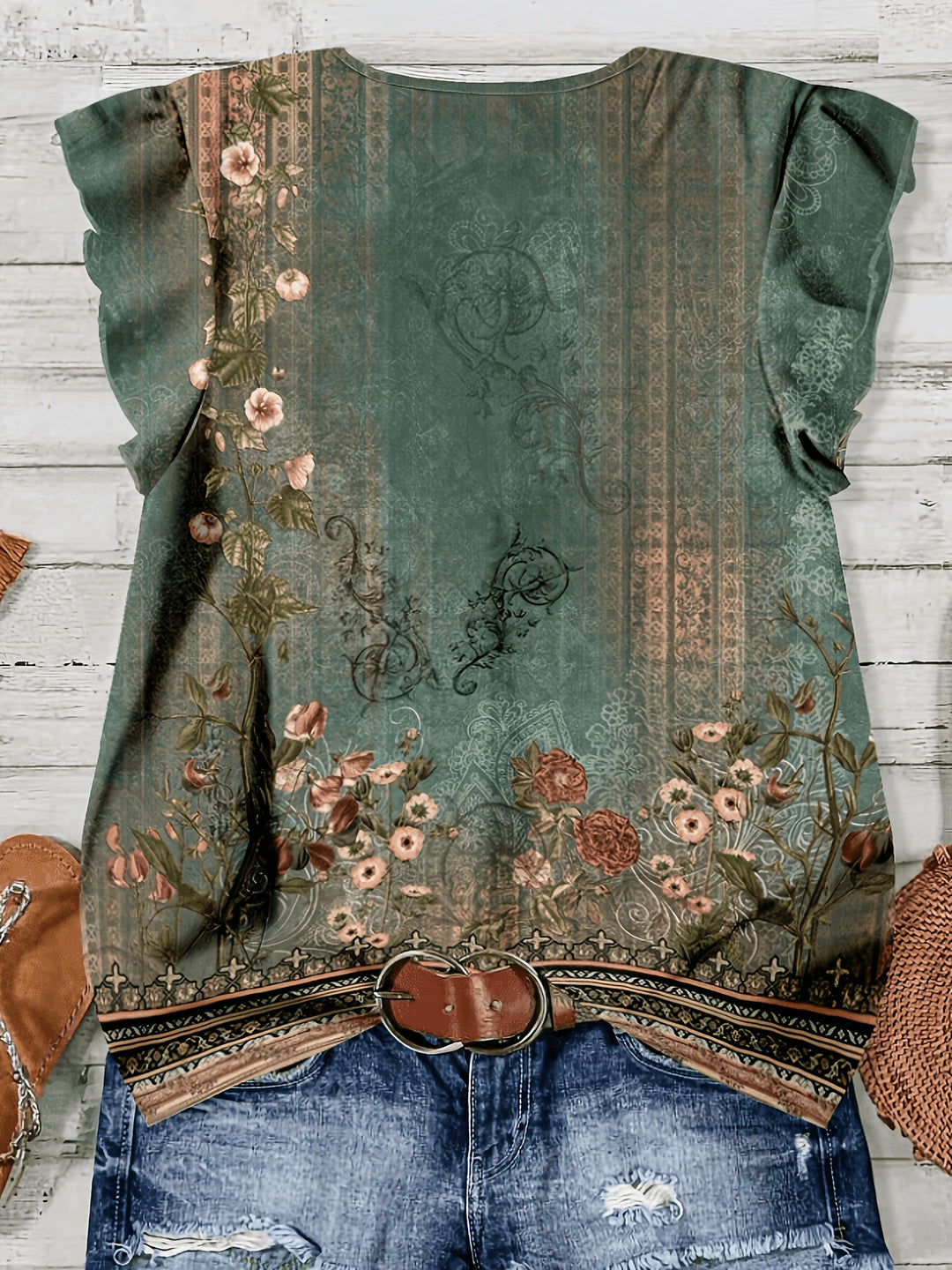 Haven - Summer V-Neck Pullover Blouse