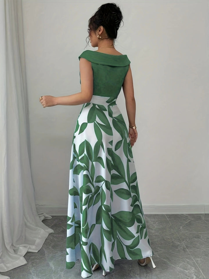 Elle - Elegant Floral Maxi Sundress