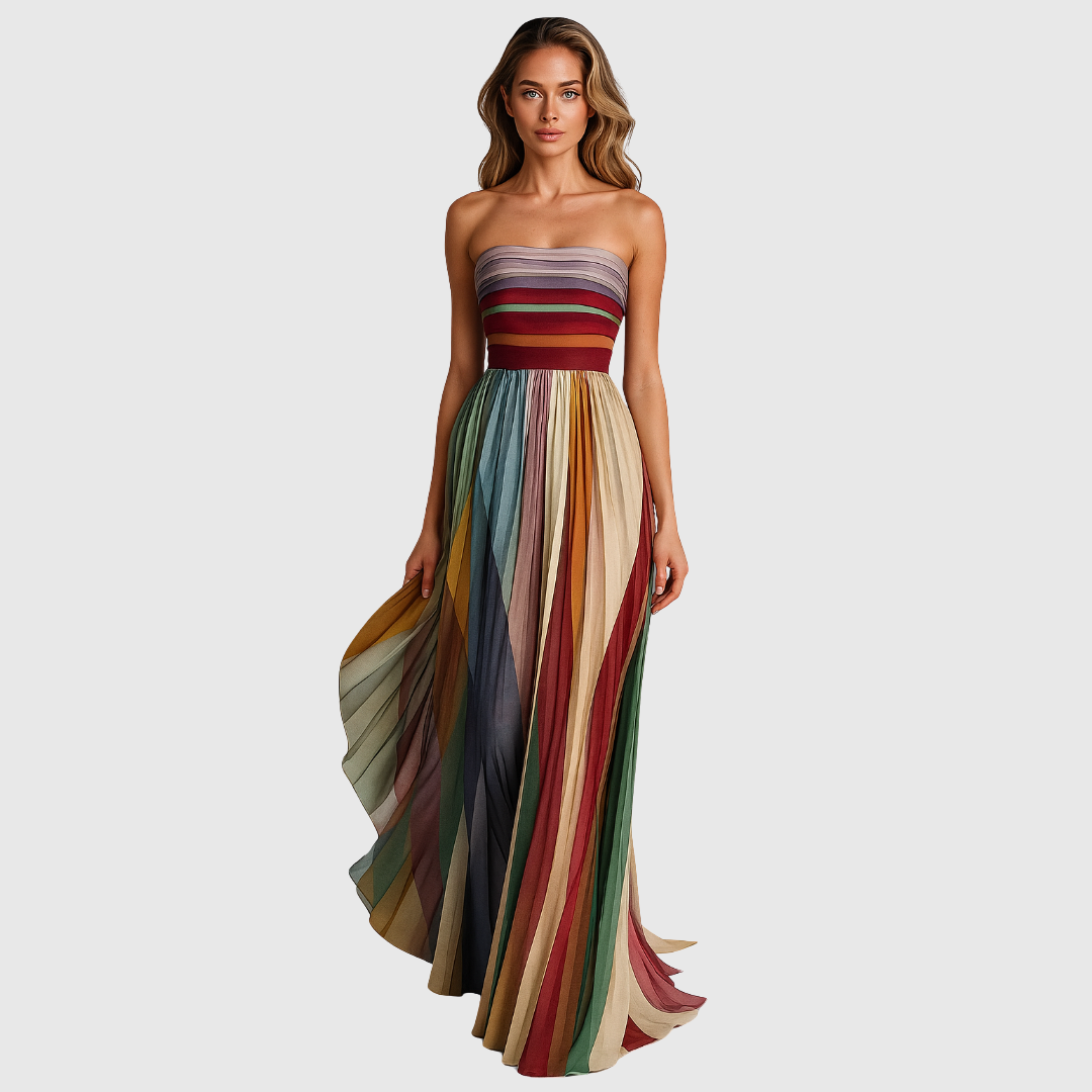 Isola - Chic Strapless Maxi Dress