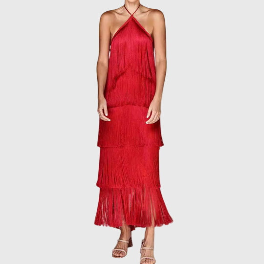 Artiselle - Tassel Formal Maxi Dress