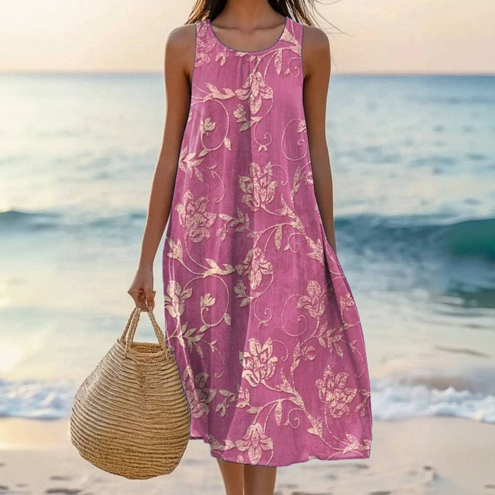 Amanda - Elegant Breeze Floral Sundress