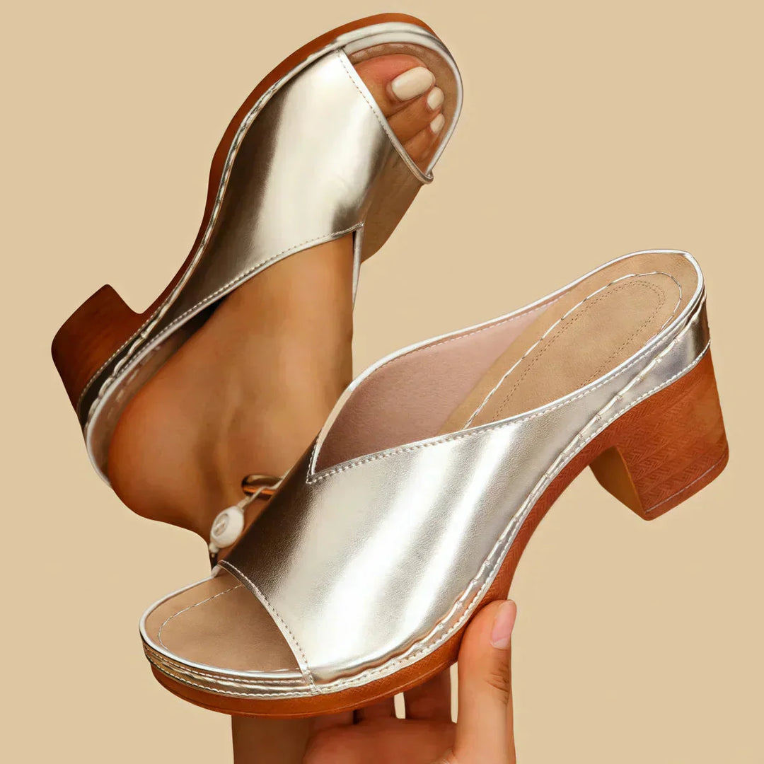 Lisa - Women Sandals with Thick Heels