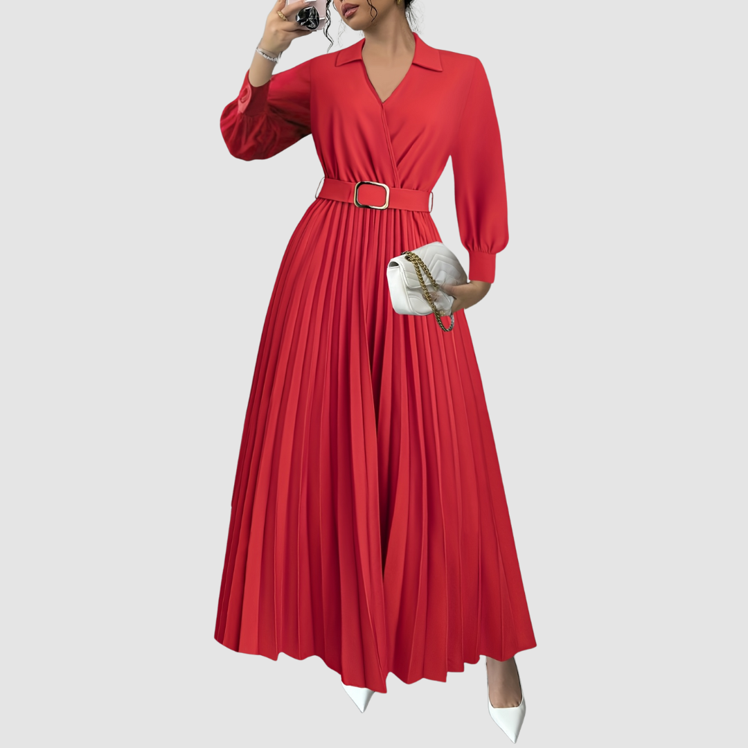 Margot  - Everyday Elegance Plated Dress