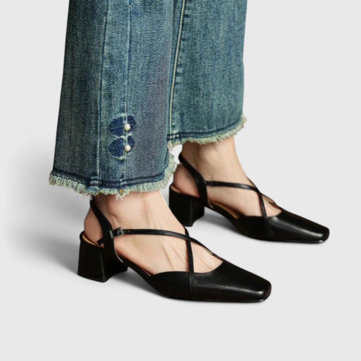 Mikaela - Elegant Mini Heel Sandals