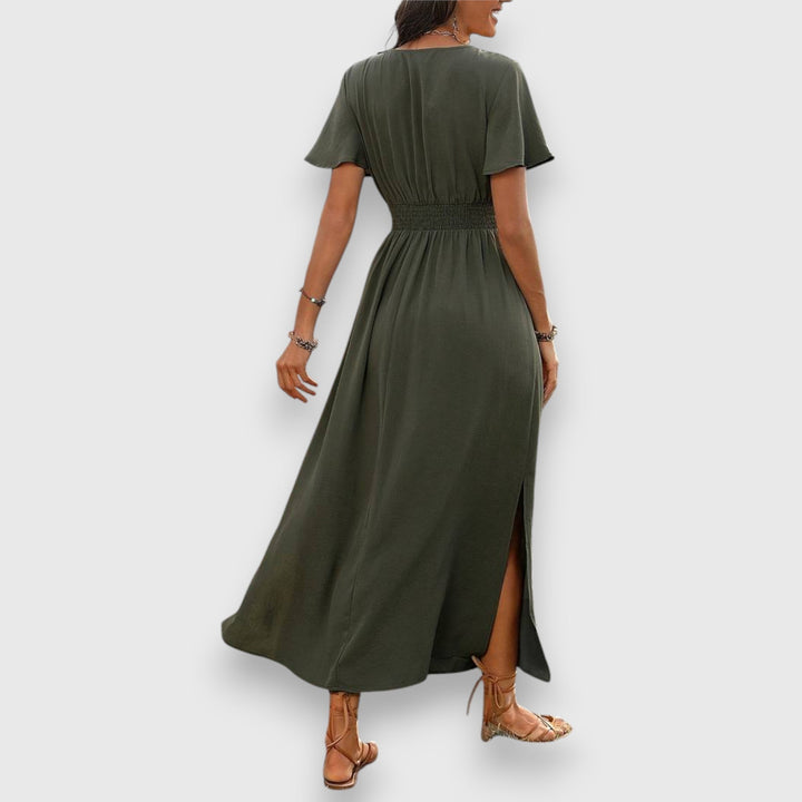 Greysen – Elegant V-Neck Summer Dress