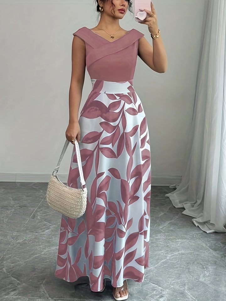 Elle - Elegant Floral Maxi Sundress