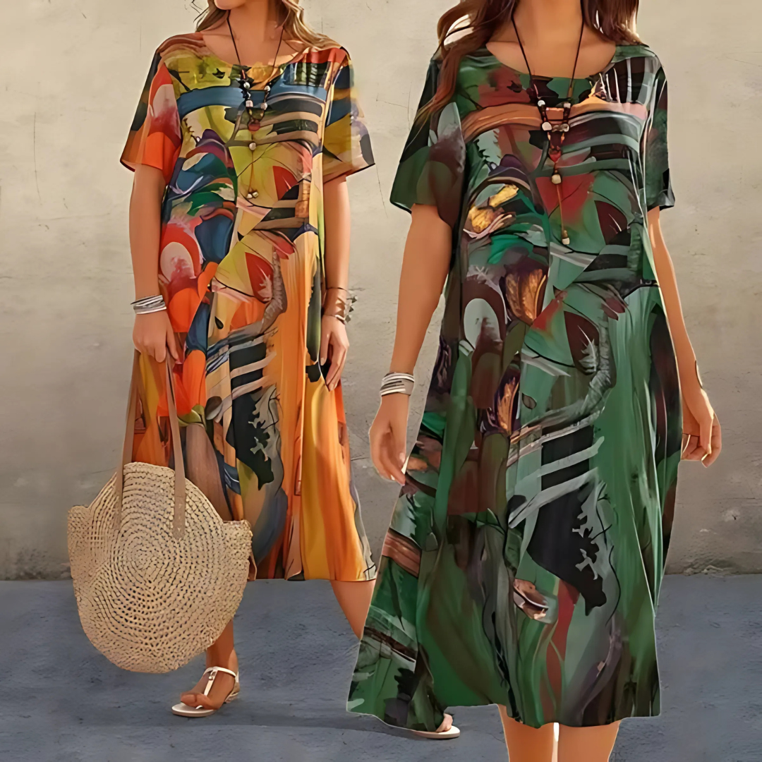 Colora - Elegant Floral Dress For Women