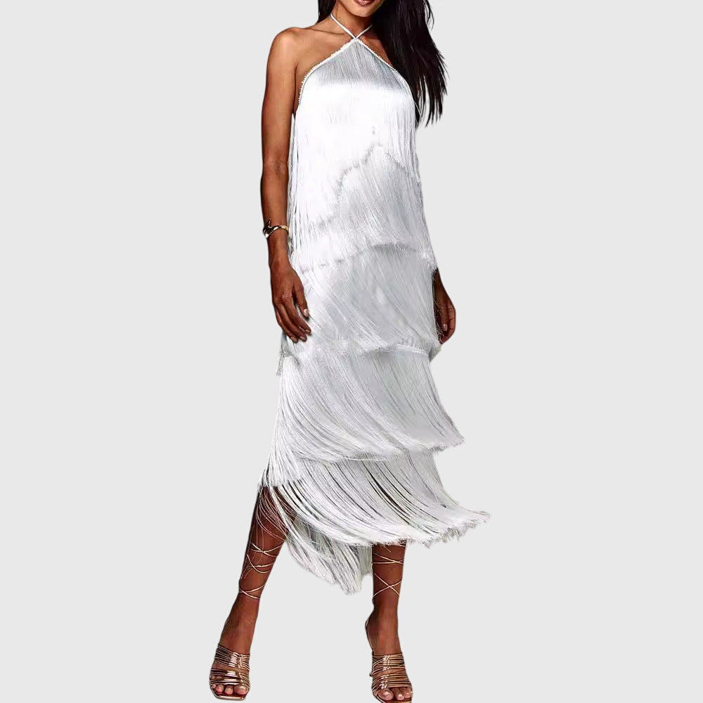 Artiselle - Tassel Formal Maxi Dress