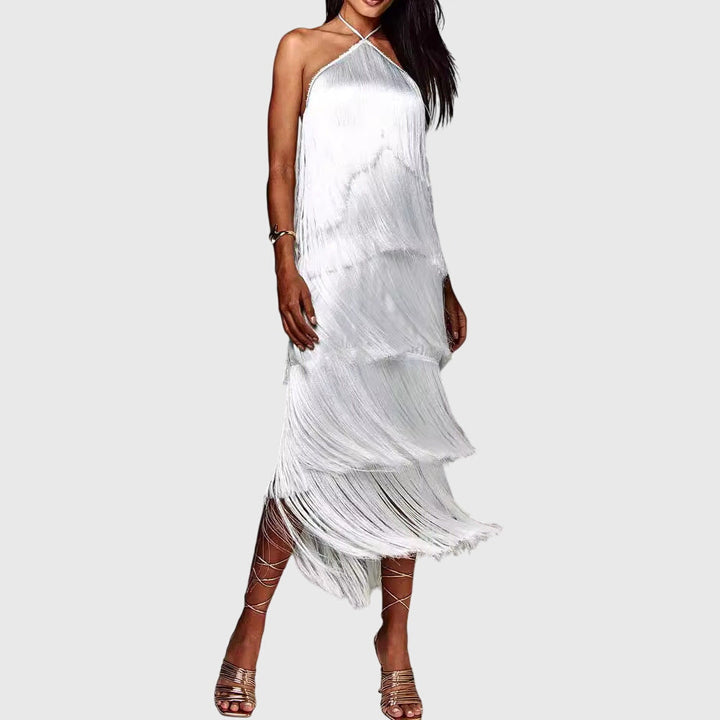 Artiselle - Tassel Formal Maxi Dress