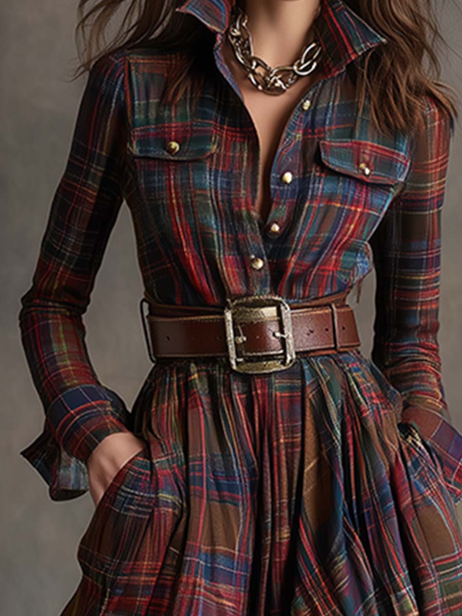 Felicity - Button-Up Maxi Shirt Dress For Women