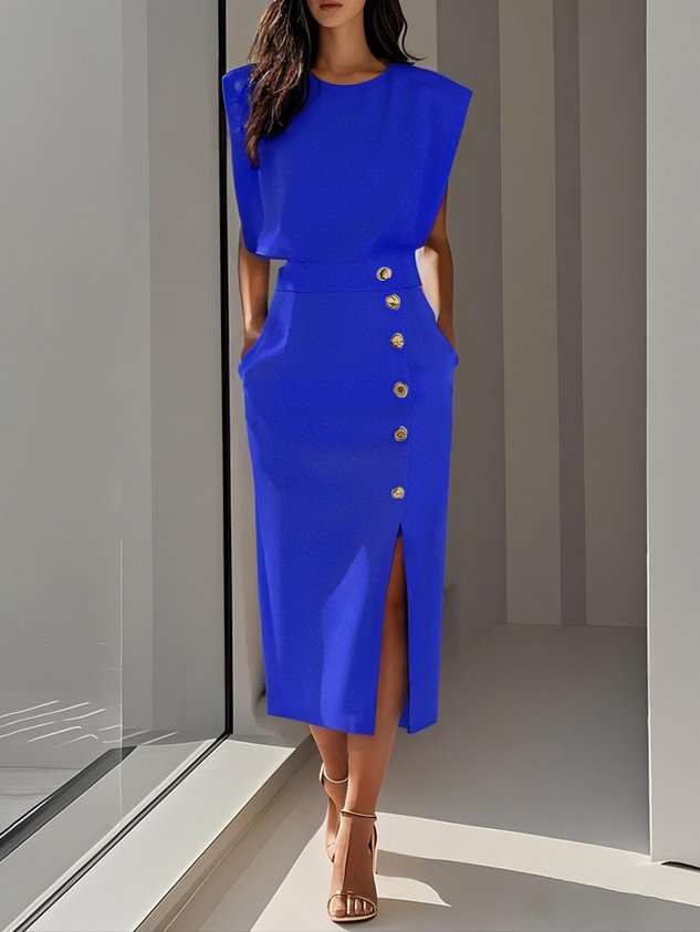 Aspen - Effortless Women Formal Midi Dress