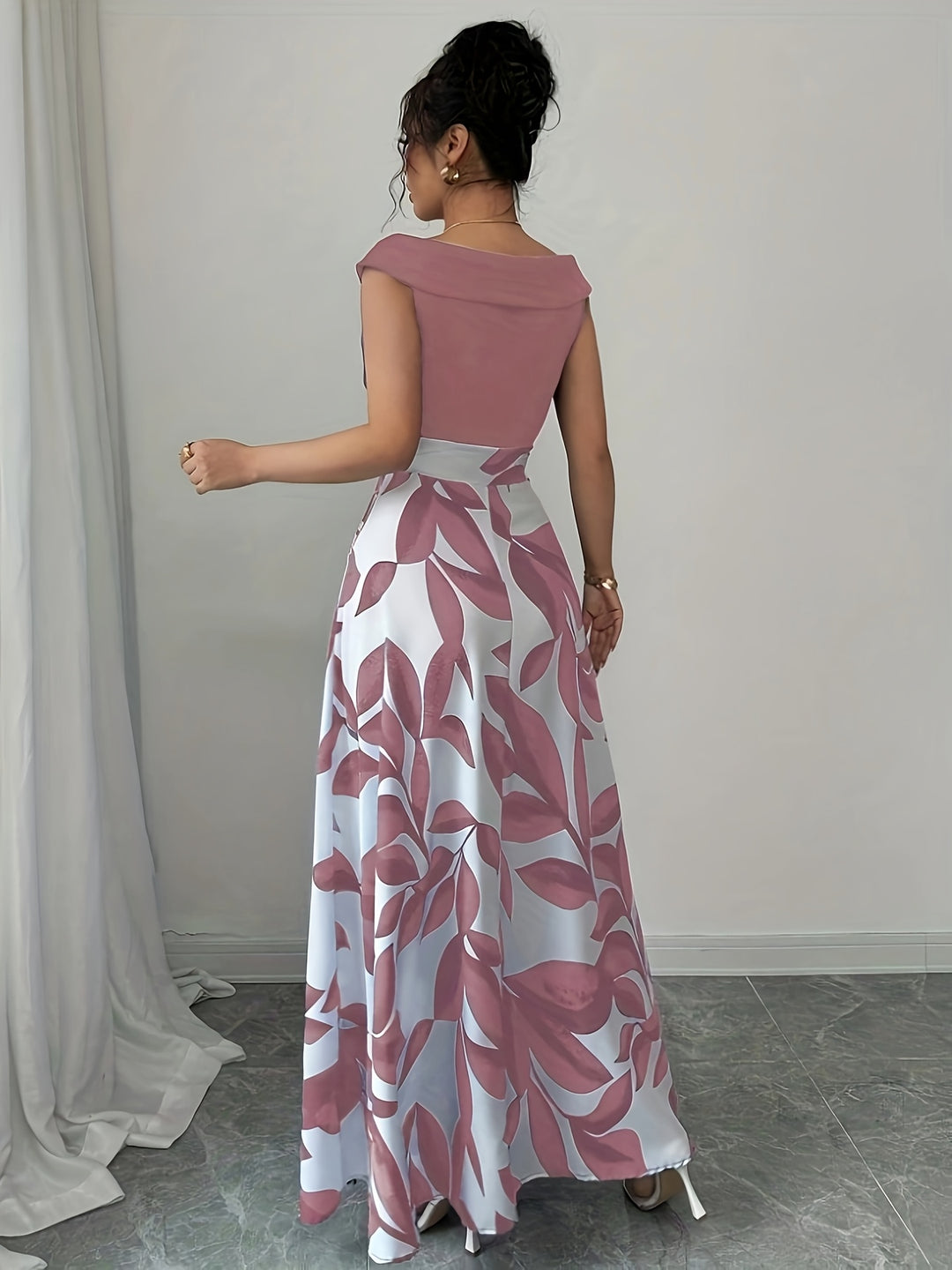 Elle - Elegant Floral Maxi Sundress