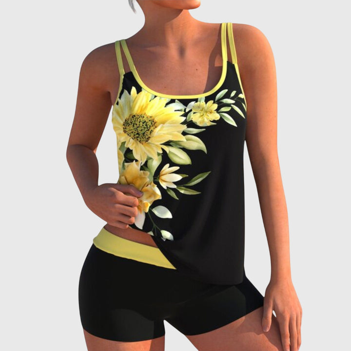 Riley - Women’s Floral Print Two-Piece Swimsuit Set