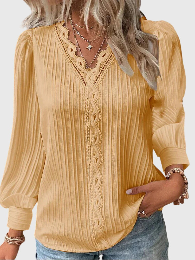 Andrea - Elegant Pullover Spring Blouse