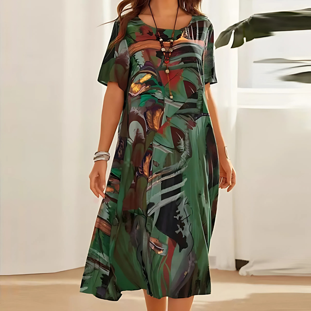 Colora - Elegant Floral Dress For Women