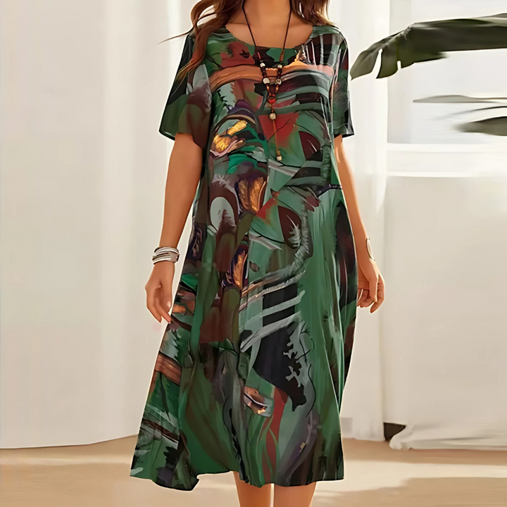 Colora - Elegant Floral Dress For Women