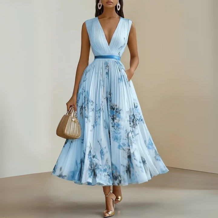 Emma - Women’s Flowy Sleeveless Summer Maxi Dress