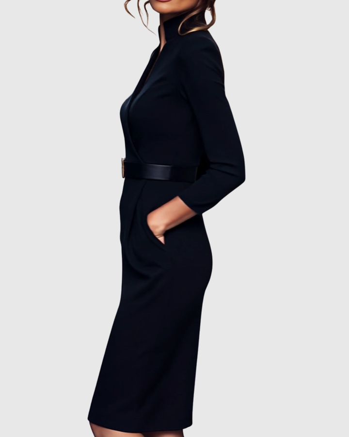 Claribel - Elegant Refined Midi Dress